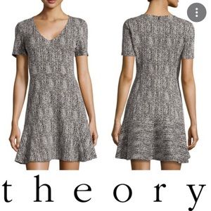 Theory fit and flare dress
